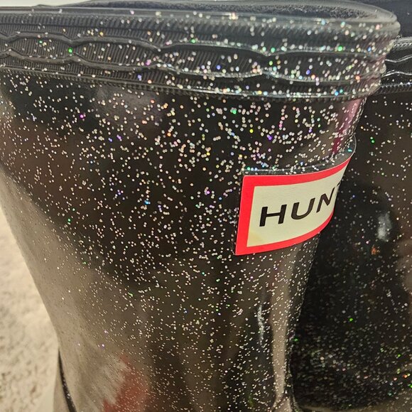 Black with Sparkles Hunter Boots - Picture 7 of 7